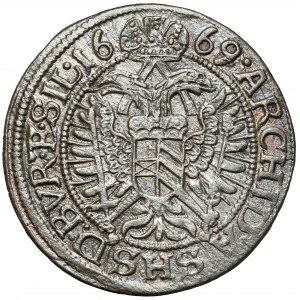 Śląsk, Leopold I, 3 krajcary 1669 SHS, Wrocław