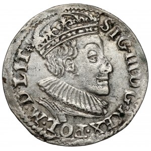 Zygmunt III Waza, Trojak Olkusz 1589 - znak pionowo