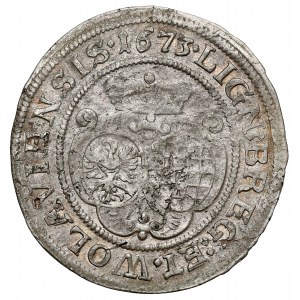 Sliezsko, Ludwika Regent, 6 krajcars 1673 CB, Brzeg