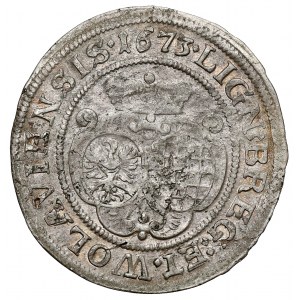 Śląsk, Ludwika Regentka, 6 krajcarów 1673 CB, Brzeg