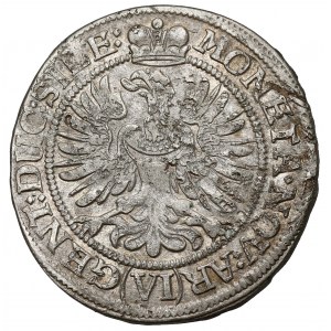 Śląsk, Ludwika Regentka, 6 krajcarów 1673 CB, Brzeg