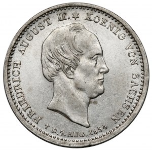 Sasko, 1/6 tolaru 1854 - úmrtí Friedricha Augusta II.