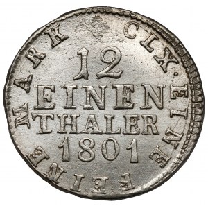 Saxony, Friedrich August III, 1/12 thaler 1801 IEC