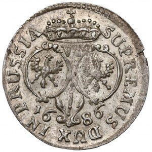 Prussia-Brandenburg, Friedrich William I, 6 groschen 1686 BA