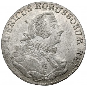 Prussia, Friedrich II, 6 groschen 1757-E