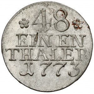 Prusko, Friedrich II, 1/48 toliarov 1773-A