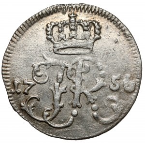 Prussia, Friedrich II, 1/24 thaler 1756-F