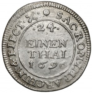 Saxony, 1/24 thaler 1696 IK