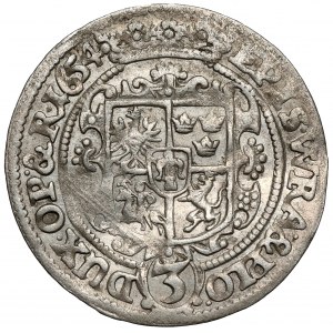 Karel Ferdinand Vasa, 3 krajcary Opole 1654 - RARE