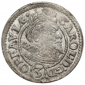 Schlesien, Karl von Liechtenstein, 3 krajcars 1616 BH, Opava