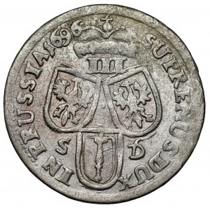 Prusko-Brandenbursko, Friedrich Wilhelm I., Trojak 1696 SD