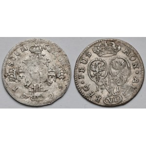 Preußen, Sixpacks 1709-1715 - Satz (2tlg.)