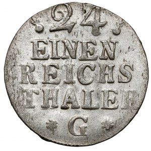 Prussia, Frederick II, 1/24 thaler 1754-G