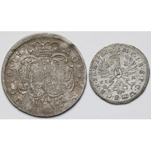 Preußen, Friedrich II, 1-3 Pfennige 1752-1753 - Satz (2Stk.)