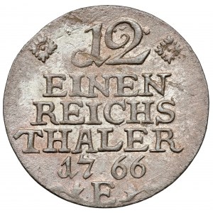 Prussia, Friedrich II, 1/12 thaler 1766-E