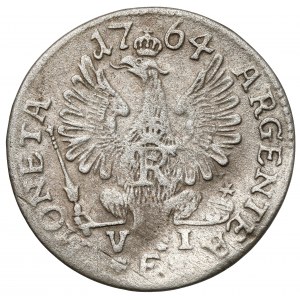 Prussia, Friedrich II, 6 groschen 1764-E