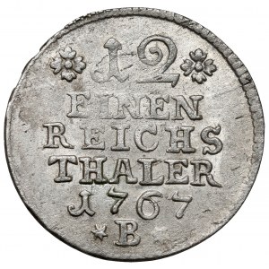Schlesien, Friedrich II. der Große, 1/12 Taler 1767-B, Wrocław