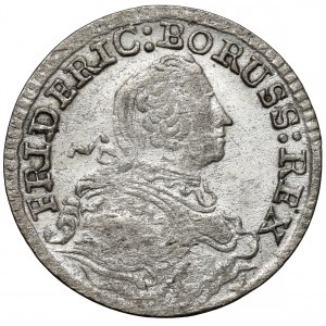 Śląsk, Fryderyk II Wielki, 3 krajcary 1753-B, Wrocław