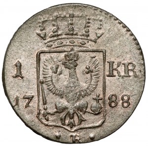Slezsko, Fridrich Vilém II, Krajcar 1788-B, Wrocław