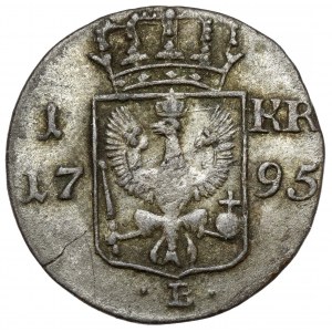 Schlesien, Friedrich Wilhelm II., Krajcar 1795-B, Wrocław