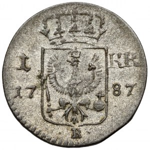 Schlesien, Friedrich Wilhelm II., Krajcar 1787-B, Wrocław
