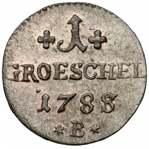 Slezsko, Friedrich Wilhelm II, Greszel 1788-B, Wrocław - razítko s datem narození