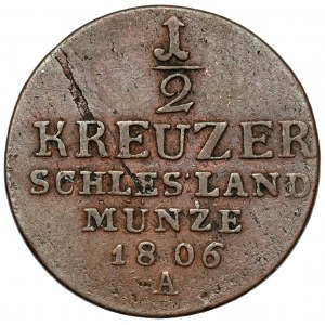 Prussia, Friedrich Wilhelm III, 1/2 kreuzer 1806-A