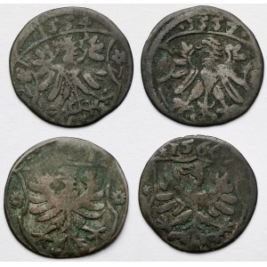 Germany, Brandenburg, Dreier 1554-1566 - lot (4pcs)