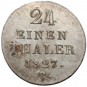 Hannover, Georg IV, 1/24 thaler 1827-B