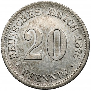 20 pfennig 1876-F