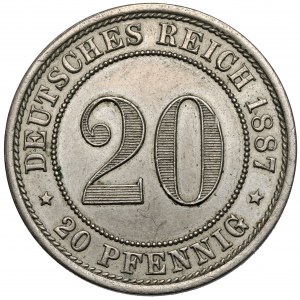 20 pfennig 1887-E