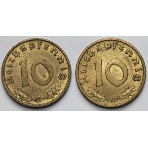 10 fenig 1937 E und J - Satz (2St.)