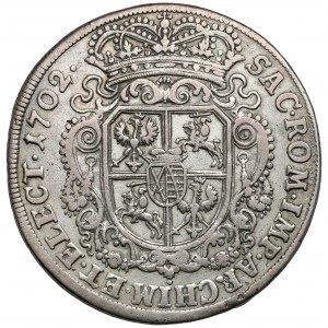 August II. der Starke, Thaler Leipzig 1702 - Dannebrog-Orden