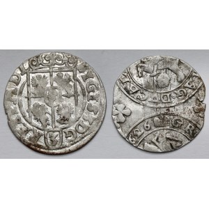 Žigmund III Vaza, poltopánka Bydgoszcz 1623 a halier Vilnius 1626 - sada (2ks)