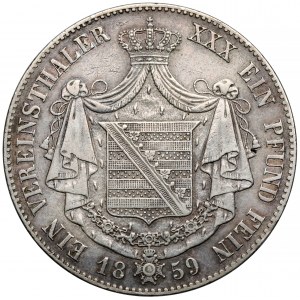 Saxe-Meiningen, Bernhard II, Vereinsthaler 1859