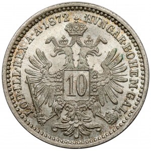 Austria, Francis Joseph I, 10 kreuzer 1872