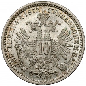 Austria, Franciszek Józef I, 10 krajcarów 1872