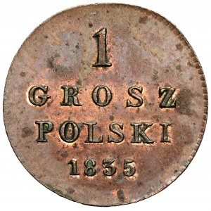 1 poľský groš 1835 IP - nová razba Varšava - zriedkavé
