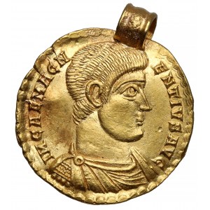 Magnentius (350-353 n. Chr.) Solidus, Trier - Anhänger aus der Zeit - SCHÖN und selten