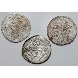 Sasko, strieborné mince 16.-17. stor. - sada (3 ks)