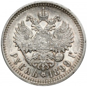 Rusko, Mikuláš II, Rubľ 1899 EB, Petrohrad