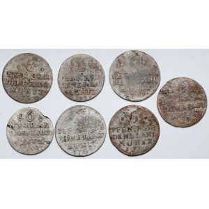 Prussia, 6 pfennig - lot (7pcs)