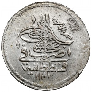 Ottoman Empire, Abdulhamid I, Kurus 1786 (AH1187//14)
