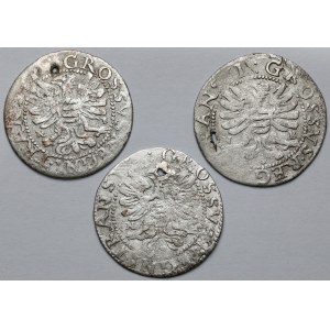 Transylvánia, Gabriel Batory, Penny 1610-1613 NB - sada (3ks)
