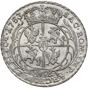 Augustus III Sas, Leipzig zwei Zloty 1753 - 8 GR