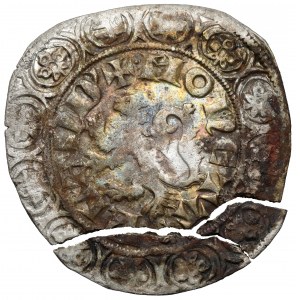 Belgicko, Flámsko, Ľudovít II, minca bez dátumu (1346-1364)