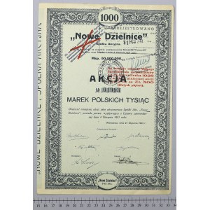 Nové štvrte, 1 000 mkp 1922 - vzácne