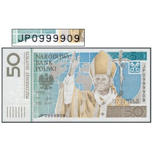 50 PLN 2006 Ján Pavol II - pekné číslo - JP 0999909