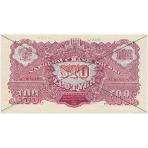 100 złotych 1944 ...owym - WZÓR - AC