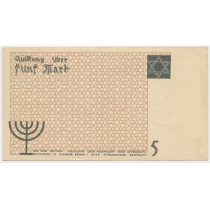 Ghetto 5 značek 1940 - kartonový papír